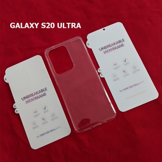 Bộ miếng dán PPF AG nhám chống xước lưng dẻo trong suốt Samsung S20 Ultra