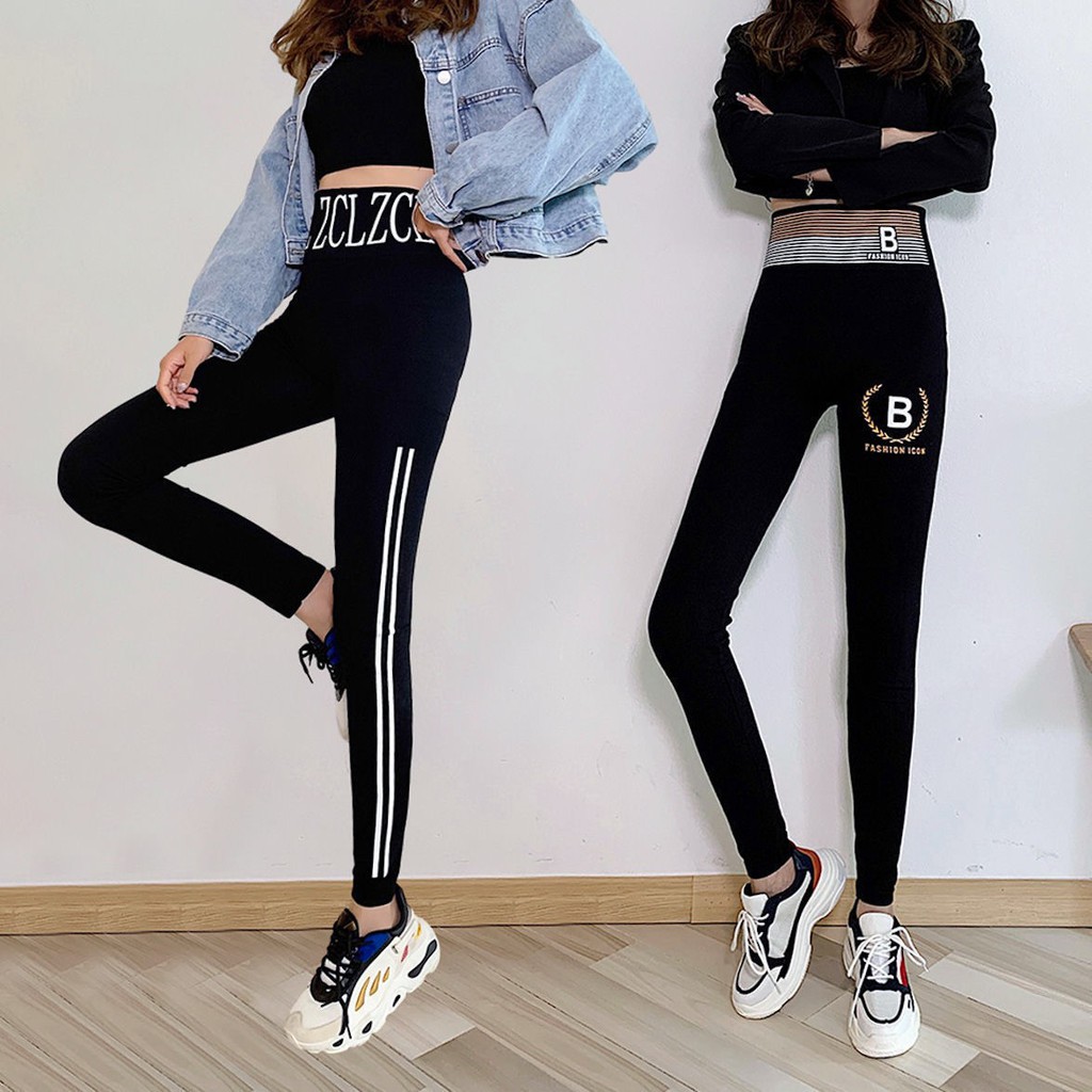 Quần legging nữ lưng cao dáng thể thao tập gym yoga co giãn 4 chiều phong cách khỏe khoắn trẻ trung năng động QD06 | BigBuy360 - bigbuy360.vn