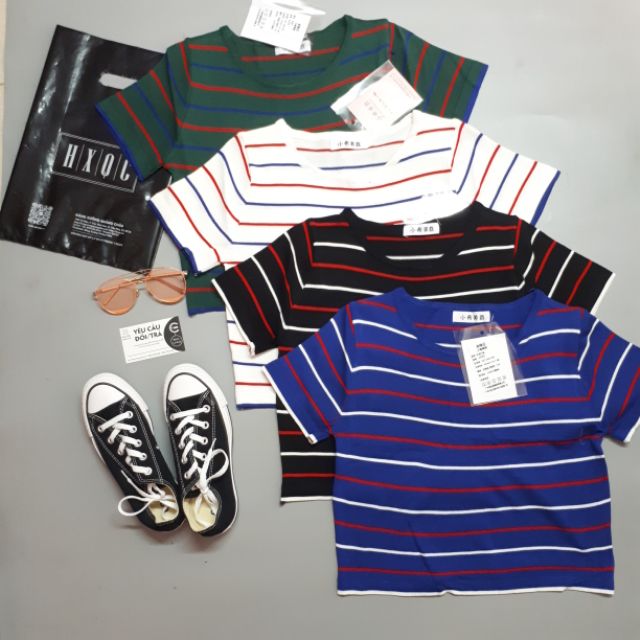 [SẴN] Áo croptop len tay ngắn Ulzzang Quảng Châu ALC20 | BigBuy360 - bigbuy360.vn