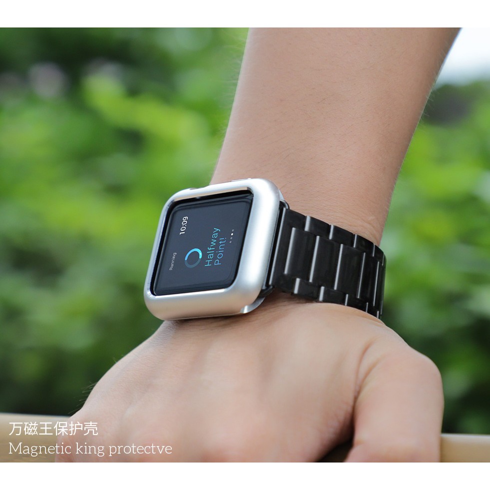 【Apple Watch Case】Khung bảo vệ từ bằng kim loại cho Apple Watch 1/2/3/4/5/6/se 38mm/42mm/40mm/44mm