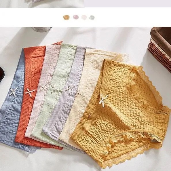 Quần Lót Nữ Cotton Dệt Kim - Quần Chip Nữ kháng khuẩn thoáng mát đính nơ xinh tôn vòng 3 gợi cảm QL16