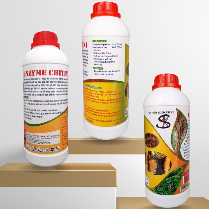 Chế Phẩm ENZYME CHITINI Ung Trứng Tuyến Trùng Hại Rễ, Ngăn Ngừa Bệnh Héo Xanh
