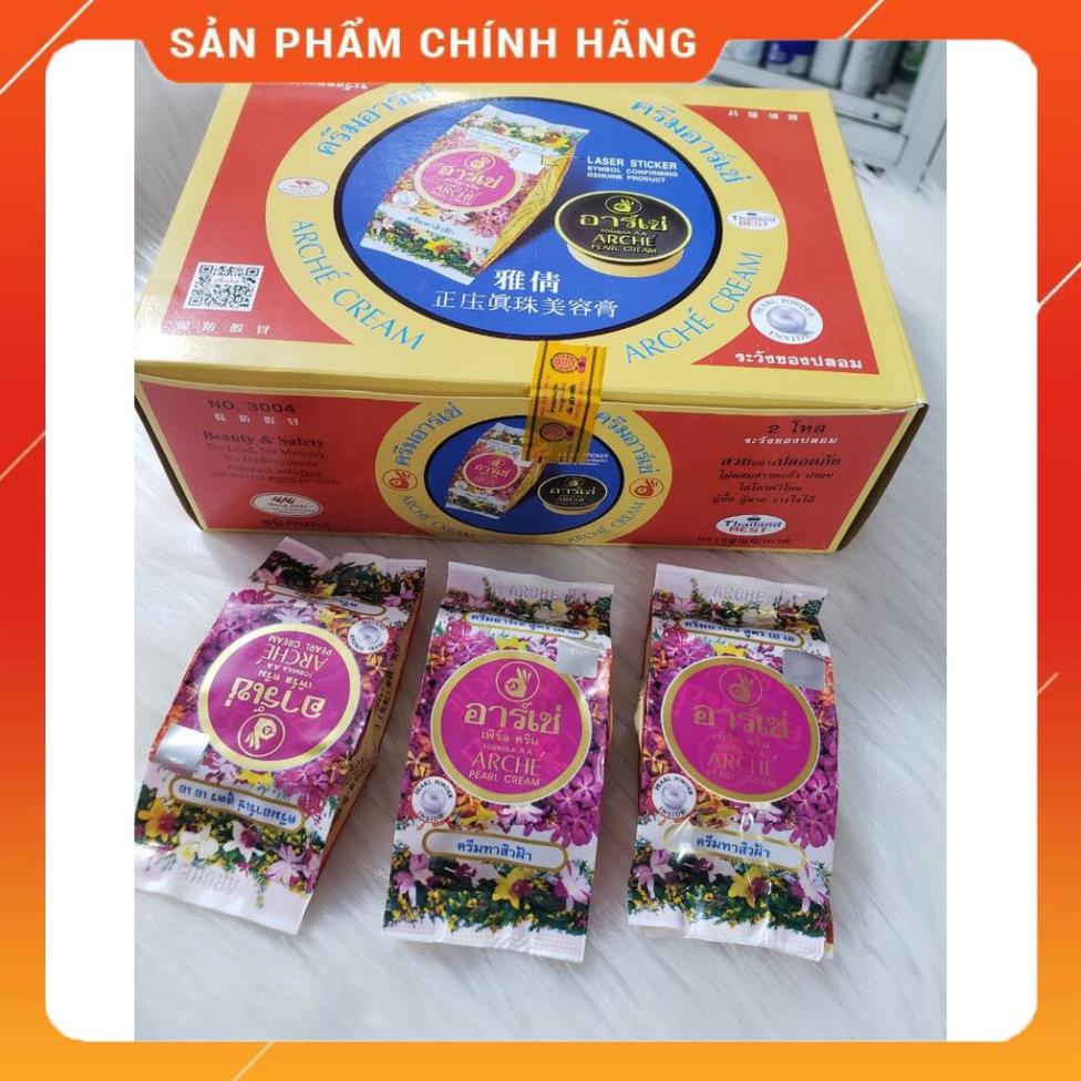 [HÀNG CHÍNH HÃNG]Sỉ Kem Arche Pearl Cream Thái, AC ache thái, lố 24 gói hộp chuẩn xịn | BigBuy360 - bigbuy360.vn