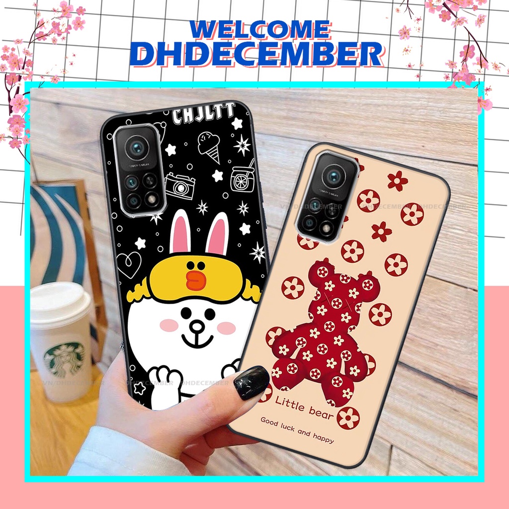 Ốp lưng Xiaomi MI 10T PRO 5G in hình gấu K@ws, gấu nâu, dor@emon RẺ- ĐẸP- BỀN