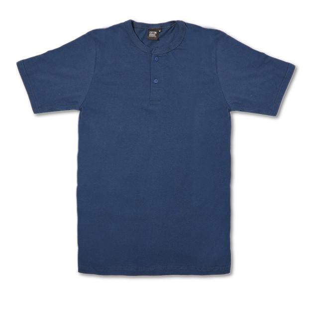 Áo Thun Cotton Họa Tiết Navy Henley 561vr Cá Tính Dành Cho Nam