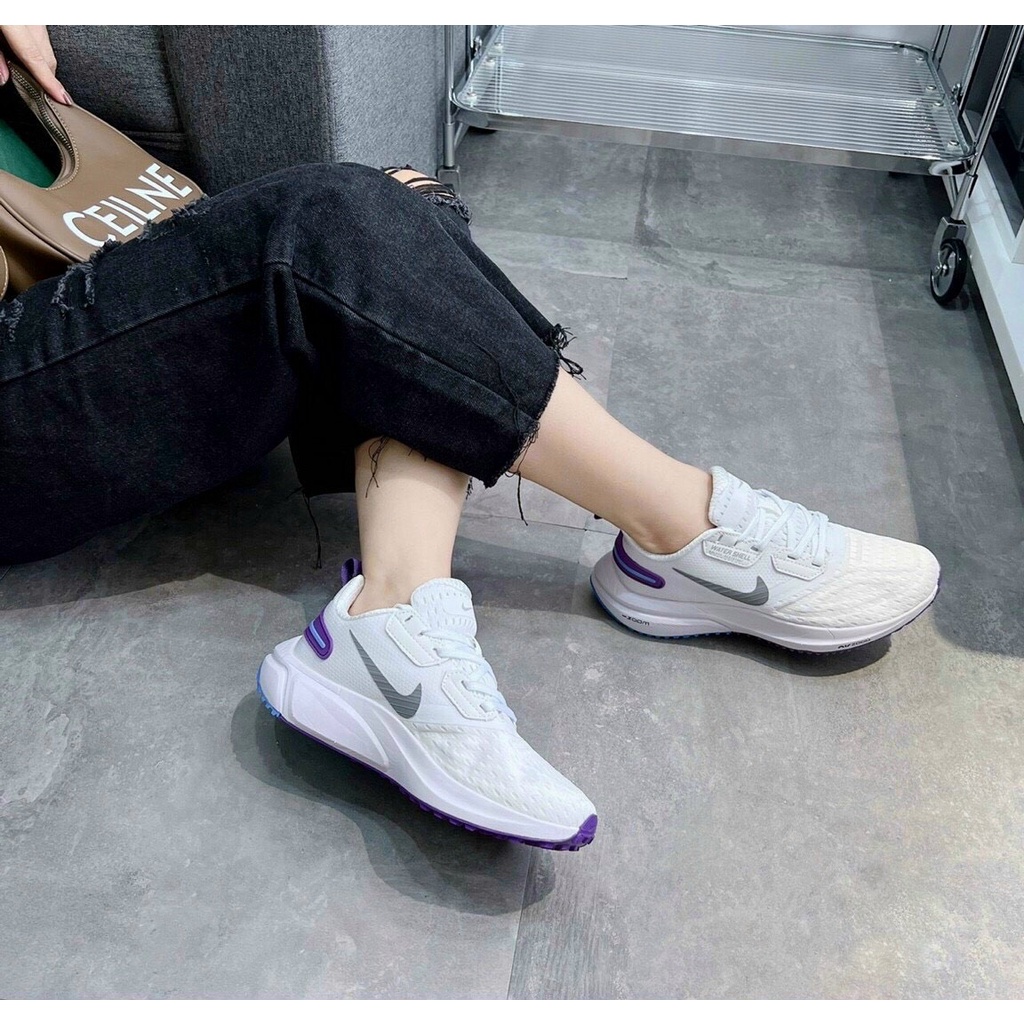 Giày sneaker thể thao nữ airzoom watershell trắng tím