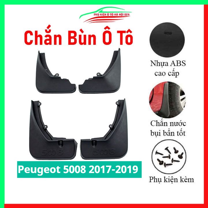 Bộ 4 chắn bùn Peugeot 5008 2017-2019 chuẩn theo xe