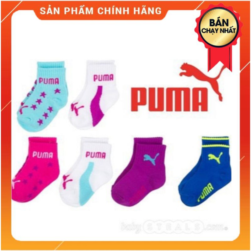 Set 5 tất bé trai PUMA & SKECHERS chính hãng loại dày