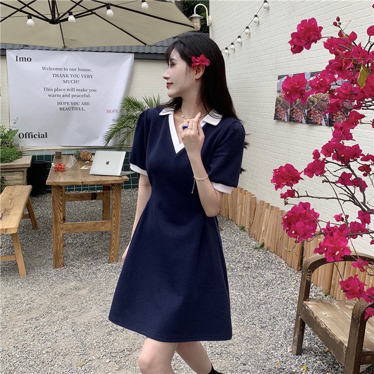 Đầm Cổ Polo Dáng Ôm Thời Trang Mùa Hè 2022 Dành Cho Nữ
