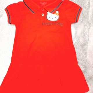 Đầm Polo Bé Gái Hello Kitty 100% Cotton