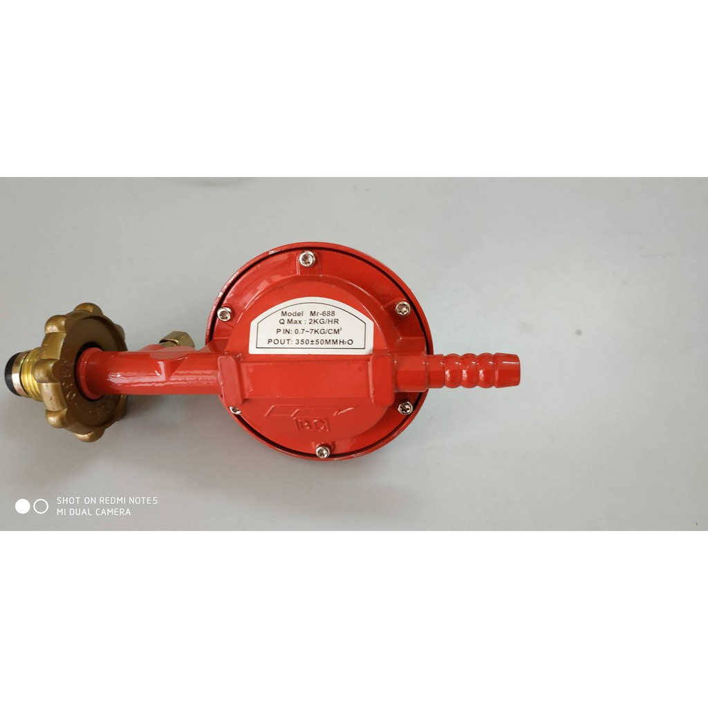 Van gas an toàn Mario Mr-688 - Điều áp ngắt gas tự động, Tặng kèm dây dẫn gas + 2 Kẹp siết