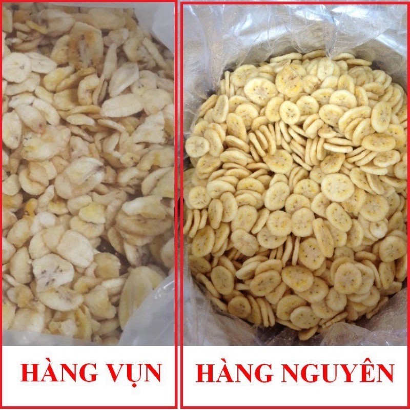 500GR CHUỐI SẤY VÀNG GIÒN NGON loại nguyên miếng loại 1