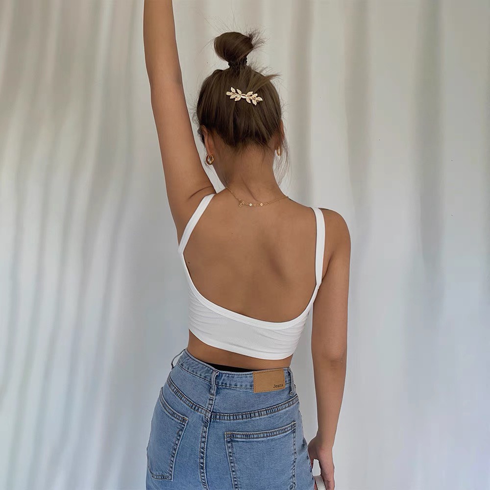 Áo Bra Hai Dây Hở Lưng ( Không Có Lót ) - Tharo Clothing - [AO60]