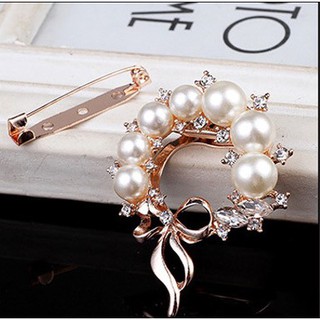 Cài áo nữ gắn nơ sang trọng caog-55
