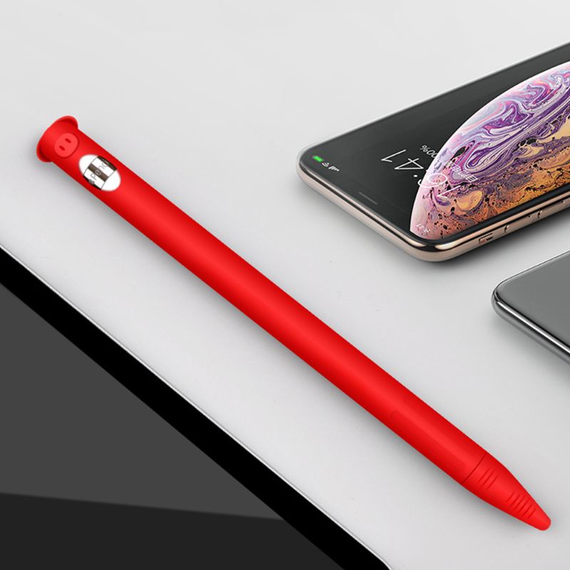 Ốp Điện Thoại Silicon Dẻo Hình Chú Heo Dễ Thương Kèm Nắp Đậy Ngòi Thay Thế Cho Iphone