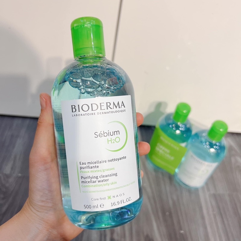 [CHUẨN AUTH] Nước tẩy trang Bioderma 500ml Xanh/Hồng