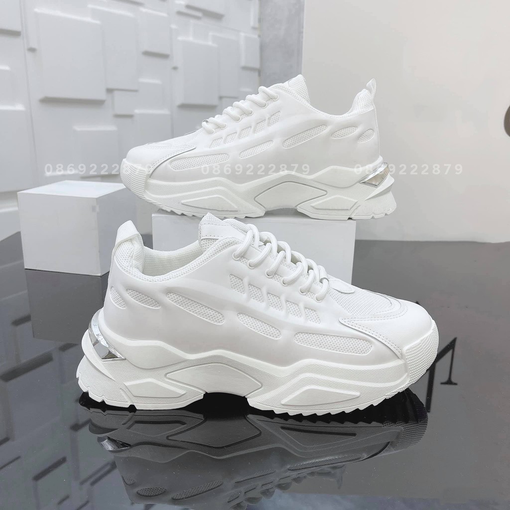 Giày thể thao nam, Giày sneaker nam độn full trắng CK2025 | WebRaoVat - webraovat.net.vn