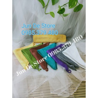 Khăn lau đa năng, khăn Microfiber dùng làm khăn nail, khăn bếp, khăn lau ô tô.... Màu ngẫu nhiên