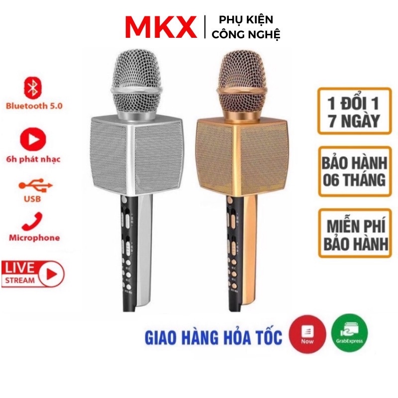 MIC KARAOKE BLUETOOTH YS 92 - MICRO KÈM LOA CAO CẤP  - LIVESTREAM - ÂM THANH SỐNG ĐỘNG - THẺ NHỚ - GHI ÂM