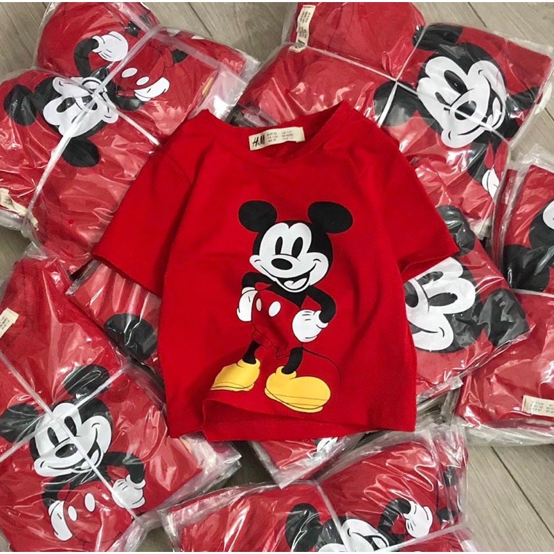 Áo cộc mickey HM 1-10Y (có ảnh thật)