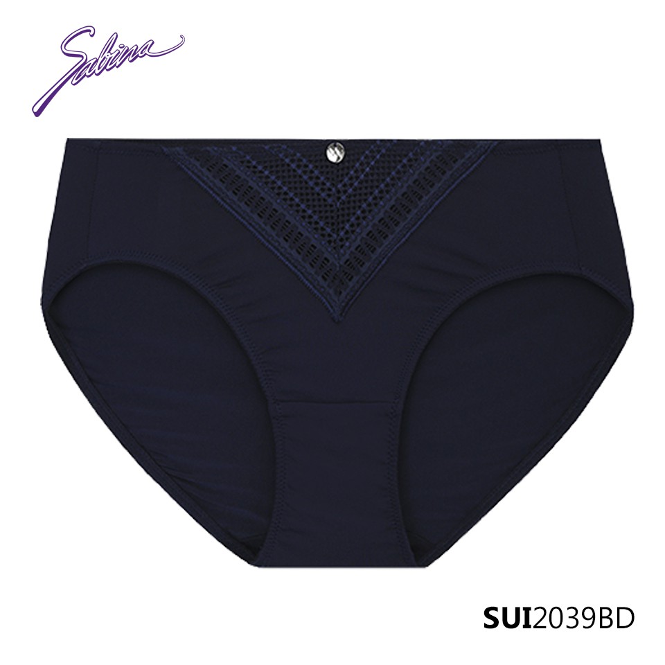 Combo Áo Lót Nâng Ngực Tạo Khe Chữ V Và Quần Đồng Bộ Xanh Dương Phối Ren Mordern V By Sabina SBI2039BD+SUI2039BD | BigBuy360 - bigbuy360.vn