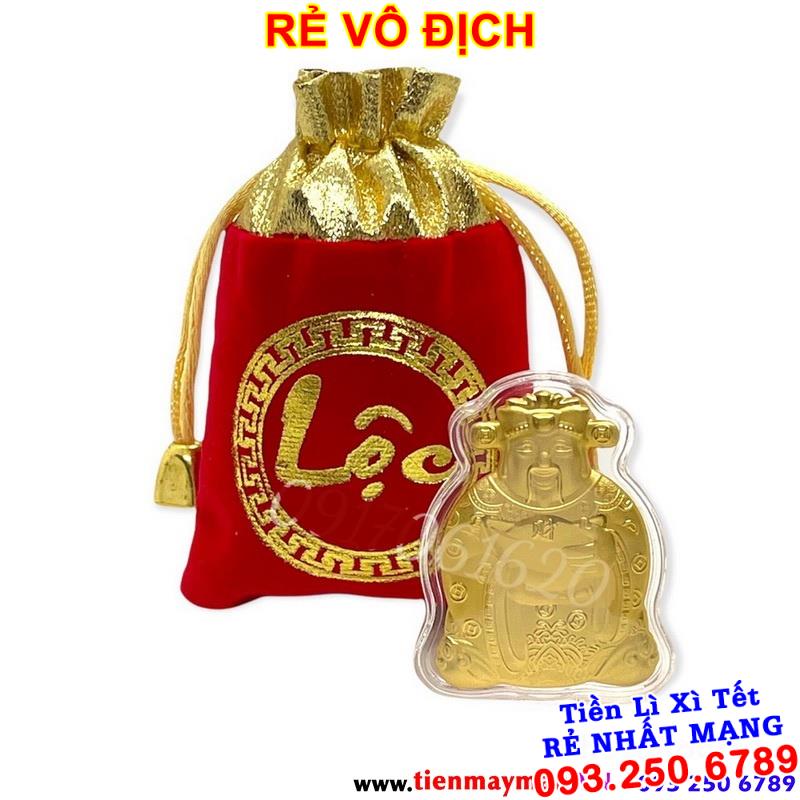 [QUÀ TẾT CHẤT] Ông Thần Tài Vàng Kèm Túi Gấm Phúc Lộc, Làm Quà Tặng Cực Sang Chảnh Ngày Vía Thần Tài