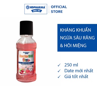 Nước súc miệng trẻ em doctorbio kids nano bạc - kháng khuẩn răng miệng, ngừa sâu răng và hôi miệng