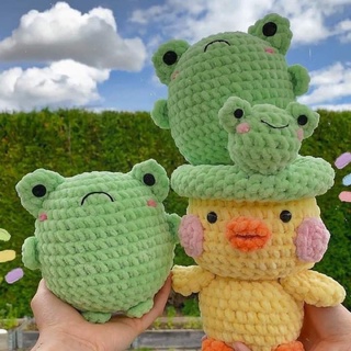 Gấu bông con ếch handmade