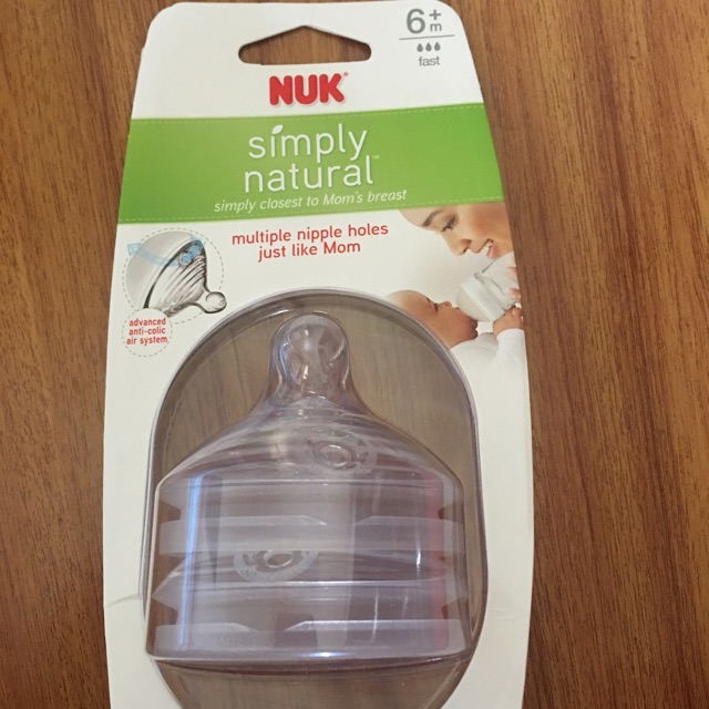 Núm vú Nuk cho bình cổ rộng
