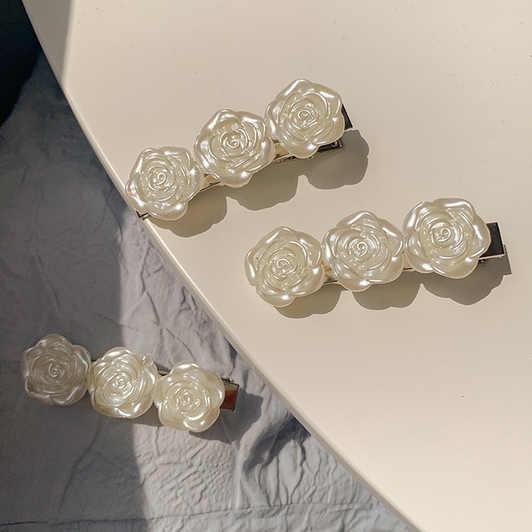 Kẹp Tóc Hoa Trà Trắng Ngọt Ngào Khí Chất Hàn Quốc Cho Nữ