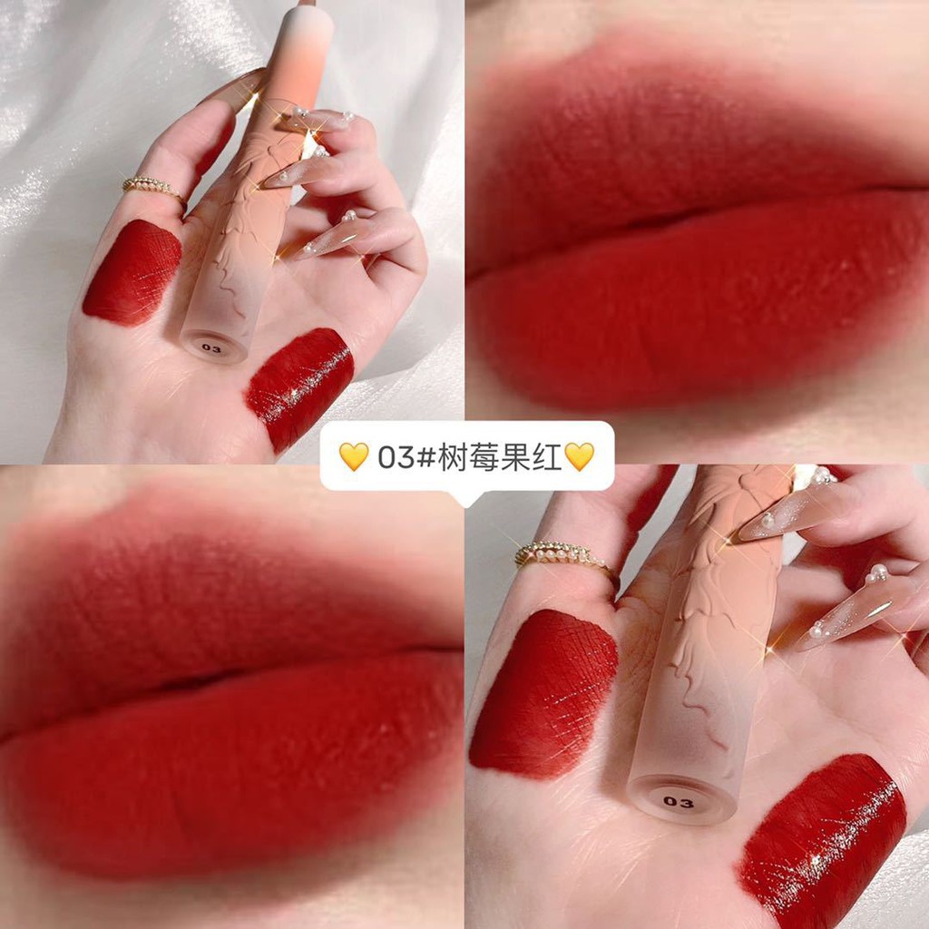 Set 3 Son Kem Lì Mịn Môi Von Gee Pink Nơ Khắc Nổi Siêu Xinh | BigBuy360 - bigbuy360.vn