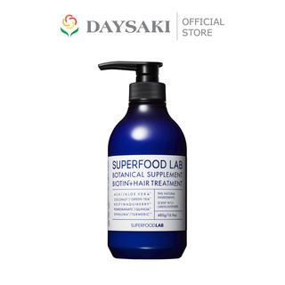 Superfood Lab Dầu Xả Chăm Sóc Da Đầu Cho Tóc Dầu Botanical Supplement Biotin+Hair Treatment 480ml