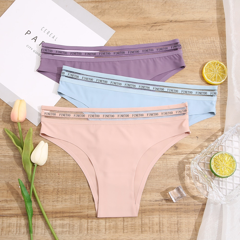 Quần lót FINETOO lưng thấp size M-XL thời trang cho nữ