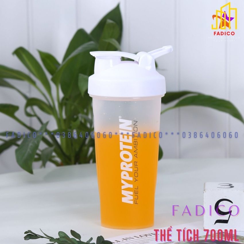 [HCM]Bình đựng nước My Protein 700ml,Bình Nước Thể Thao Tập Gym-FADICO