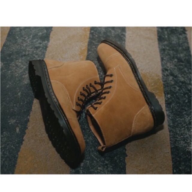 Giày Da lộn🎁FREESHIP🎁GIẢM 10K🎁Giày Nam Da Lộn Chống Nước, DÁNG BOOT, CAO CỔ