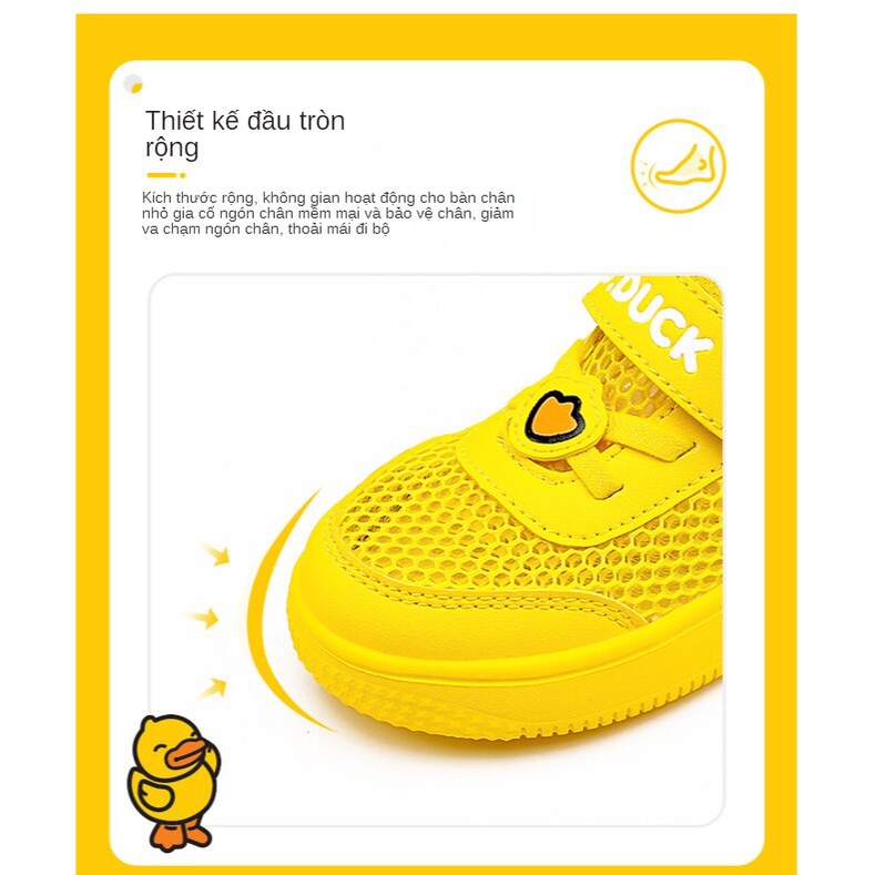 Little Yellow Duck Children's Shoes Single Mesh Summer Men's and Women's Breathable Sports Shoes Primary School Shoes