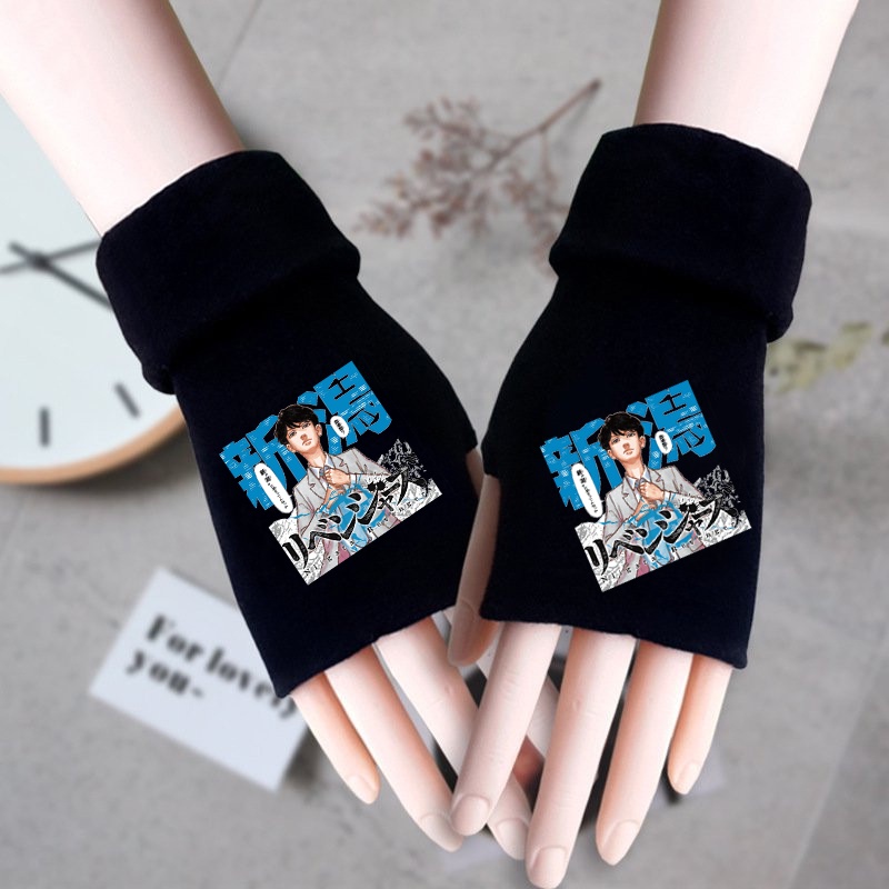 Găng tay len in hình nhân vật TOKYO REVENGERS anime chibi ấm áp