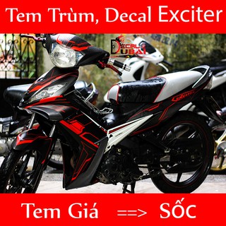 Tem trùm xe exciter 135ex ( mẫu mới nhất )