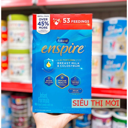 DATE 6/2023-SỮA BỘT Enfamil Enspire Infant Formula 581g &amp; 850G MỸ chính hãng | Siêu Thị Mới