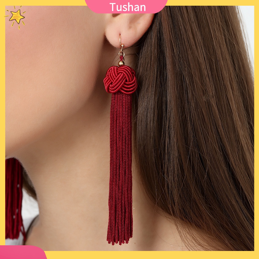 Khuyên tai phối tua phong cách Bohemian cổ điển dành cho nữ