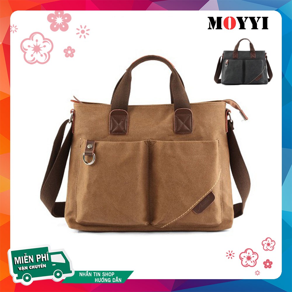Túi Xách Nam MOYYI MY1028 Vải Bố Canvas Thời Trang Công Sở miniG shop