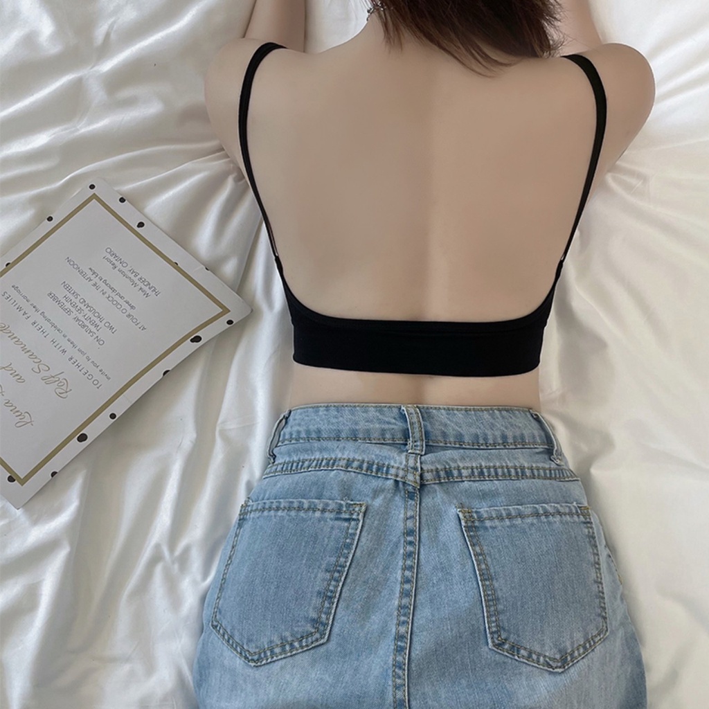 Áo Bra Len Tăm - Áo Ngực Khoét Lưng Chữ U - Kèm Mút Đệm Mỏng Sexy BRA01