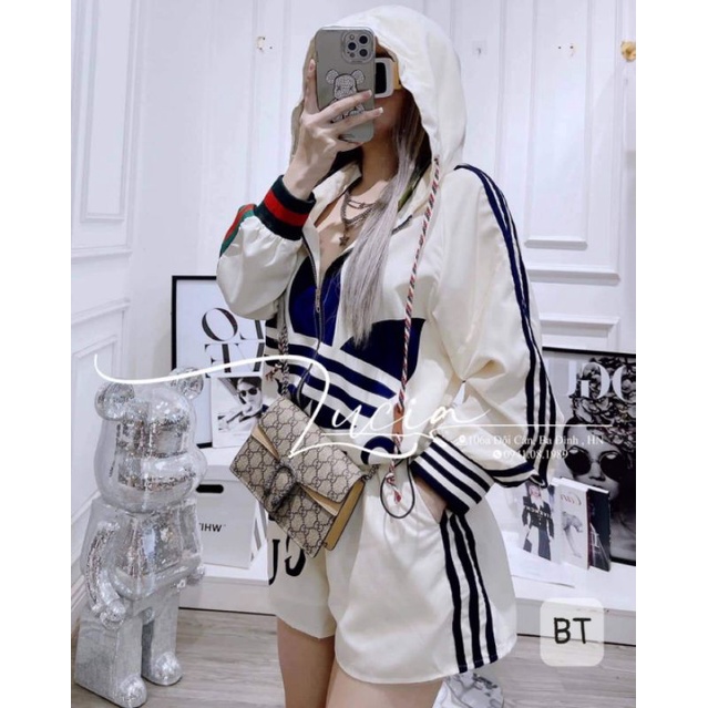 Sét áo gió lá +quần sooc hàng  QCL1