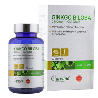 Careline Ginkgo Biloba 2500Mg - Viên uống bổ não