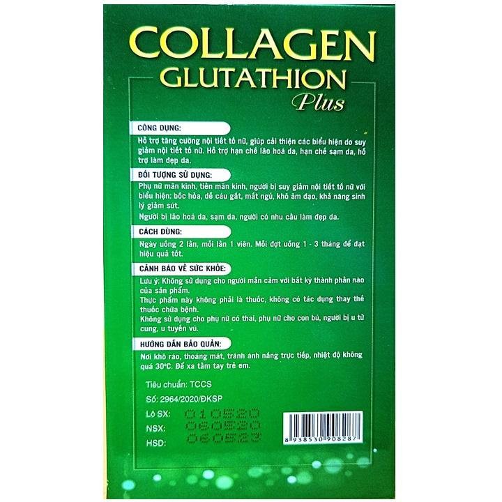 Viên Uống Đẹp Da Collagen Glutathion Plus - Đẹp Da