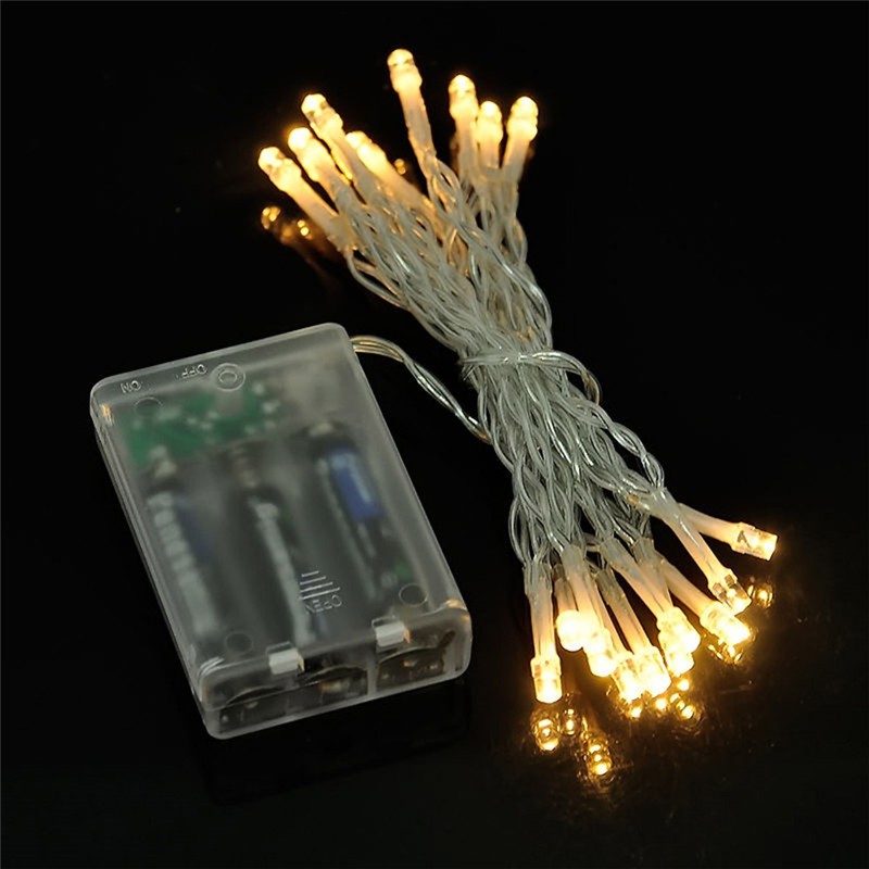 Dây đèn Led trang trí siêu sáng dài 5m/10m dùng pin + Tặng kèm pin