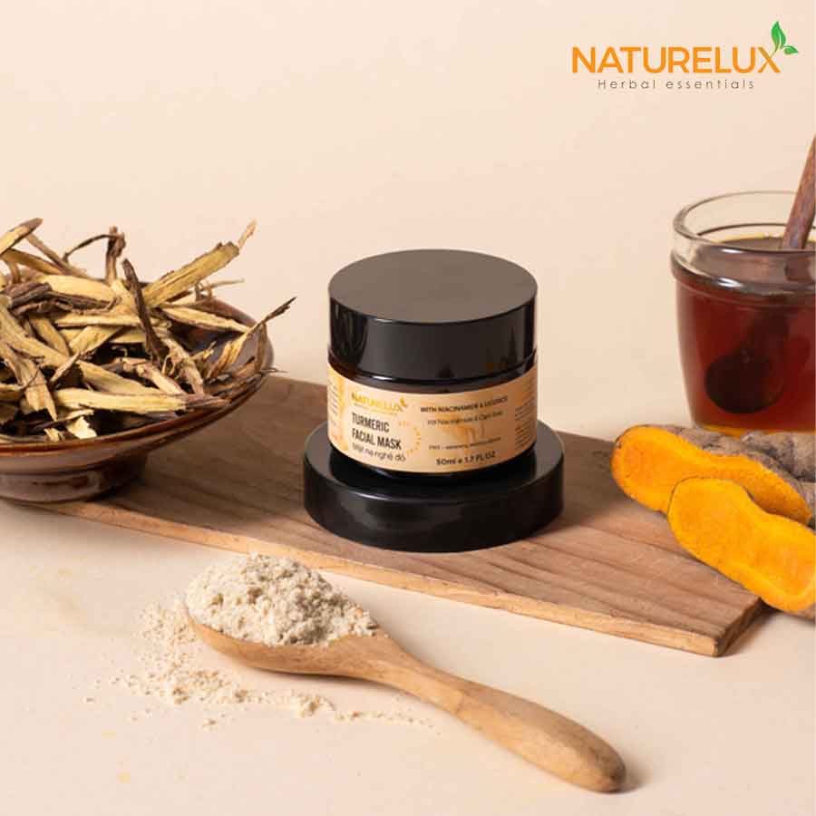 Mặt nạ nghệ đỏ, tươi thiên nhiên, dưỡng trắng, sáng da, mờ thâm, giảm mụn, NATURELUX 50g