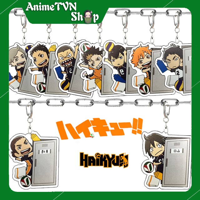 Móc khoá Mica anime/manga Haikyuu!! (Vua bóng chuyền) - Nhựa Cứng Acrylic In 2 mặt sắc nét ( ảnh thật )