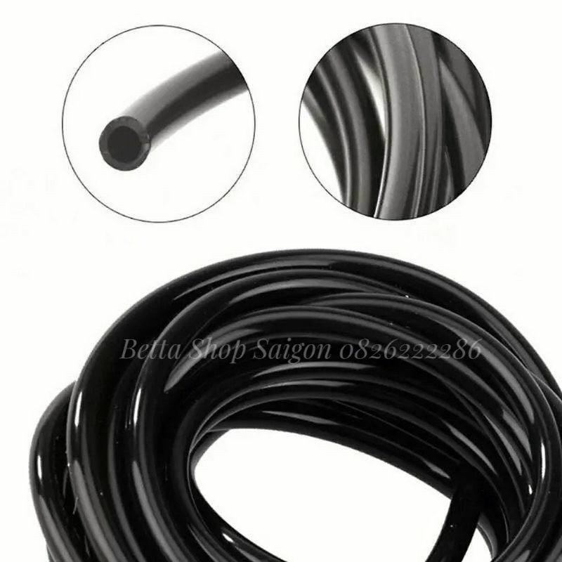 Ống nhựa cứng màu đen 8 li - Ống phun sương PE đen 8mm (đơn vị tính: 1 mét)