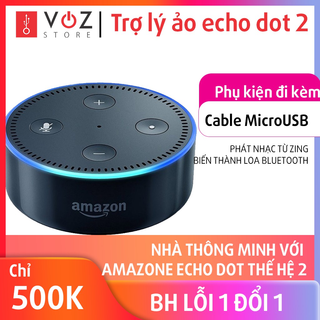 Trợ lý ảo Amazon Echo dot thế hệ thứ 2